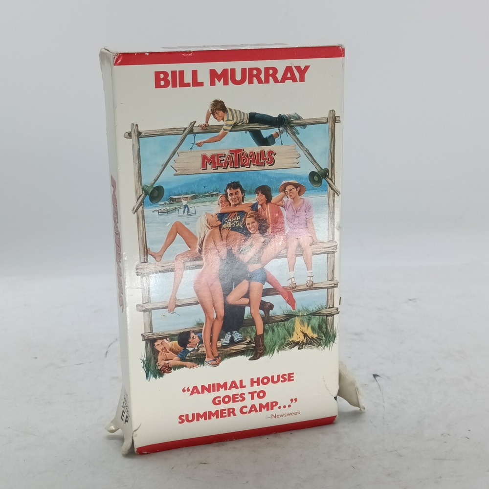 Meatballs Bill Murray VHS Movie 1979 Comedy Classic EP Mode HBO Video